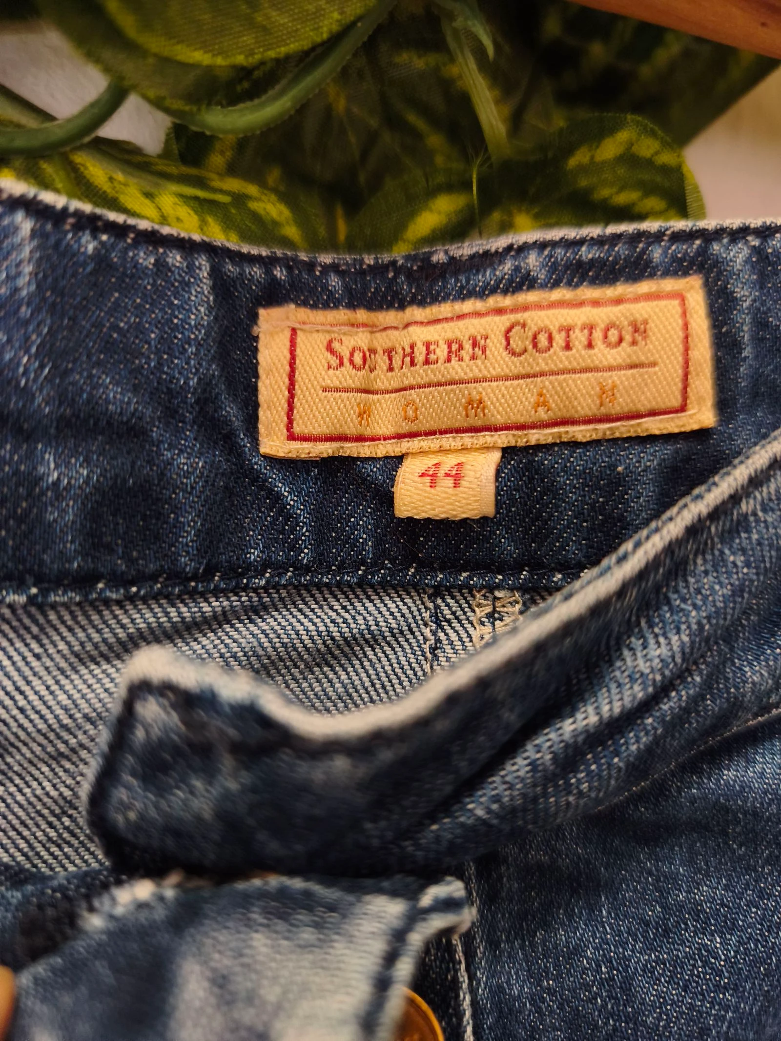 Minissaia Jeans Algodão Botões Tamanho 44 Southern Cotton – photo 6